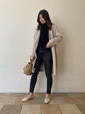 「prose verse（プロズヴェール）のアイテム（その他アウター）」を使った、Tsudaさん（レディース・167cm）の春コーディネート