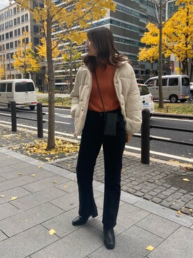 「prose verse（プロズヴェール）のアイテム（ジャケット/アウター）」を使った、Tsudaさん（レディース・167cm）の冬コーディネート