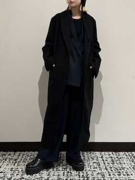 「SETUP7（セットアップセブン）のアイテム（ジャケット/アウター）」を使った、mizukiさん（レディース・157cm）の冬コーディネート