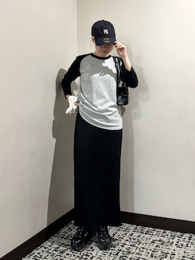 「SETUP7（セットアップセブン）のアイテム」を使った、mizukiさん（レディース・157cm）の冬コーディネート