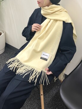 「SETUP7（セットアップセブン）のアイテム」を使った、mizukiさん（レディース・157cm）の冬コーディネート