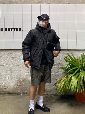 「niko and...（ニコアンド）のアイテム（マウンテンパーカー）」を使った、Neonさん（メンズ・165cm）の冬コーディネート