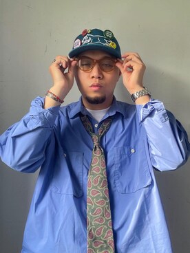 「BBCのアイテム」を使った、Neonさん（メンズ・165cm）の冬コーディネート