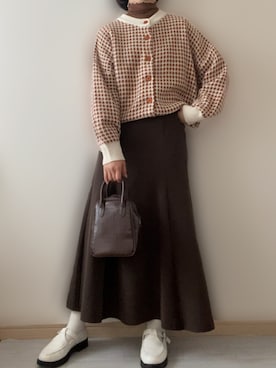 「シアーハイネック」｜りょうさん（レディース・159cm）の秋コーディネート