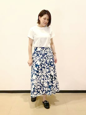 「インディヴィ」｜「アイテム（サンダル）」を使った、eriさん（レディース・160cm）の夏コーディネート