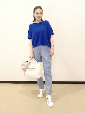 「真夏のアクティブスタイル」｜「アイテム（キャップ）」を使った、eriさん（レディース・160cm）の春コーディネート