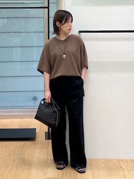 「INDIVI（インディヴィ）のアイテム」を使った、asamiさん（レディース・156cm）の秋コーディネート