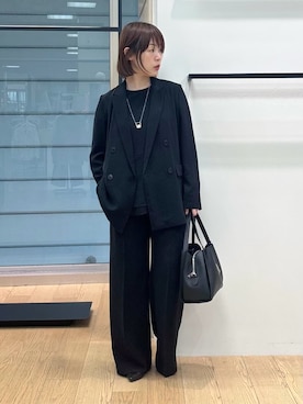 「HusHusH（ハッシュアッシュ）のアイテム（パンツ）」を使った、asamiさん（レディース・156cm）の冬コーディネート