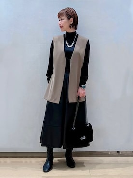 「シンフルコーデ」｜「アイテム（その他）」を使った、asamiさん（レディース・156cm）の秋コーディネート