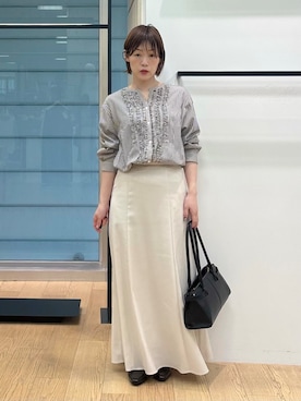 「INDIVI（インディヴィ）のアイテム」を使った、asamiさん（レディース・156cm）の秋コーディネート