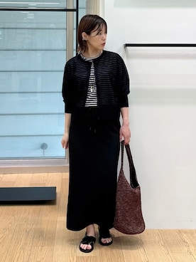 「INDIVI（インディヴィ）のアイテム」を使った、asamiさん（レディース・156cm）の秋コーディネート