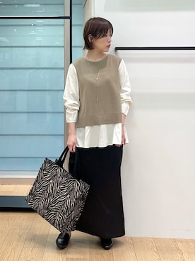 「INDIVI（インディヴィ）のアイテム」を使った、asamiさん（レディース・156cm）の秋コーディネート