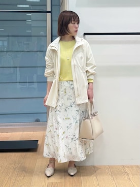 「INDIVI（インディヴィ）のアイテム（ブルゾン）」を使った、asamiさん（レディース・156cm）の冬コーディネート