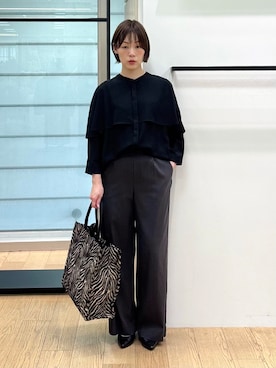 「INDIVI（インディヴィ）のアイテム」を使った、asamiさん（レディース・156cm）の秋コーディネート