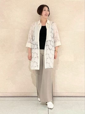 「インディヴィ」｜「アイテム（タンクトップ）」を使った、Itoさん（レディース・160cm）の夏コーディネート