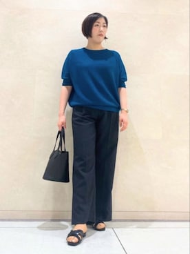 「ドルマンスリーブ」｜「アイテム（その他）」を使った、Itoさん（レディース・160cm）の夏コーディネート