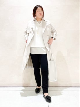 「トレンチ」｜「アイテム（その他）」を使った、Itoさん（レディース・160cm）の春コーディネート