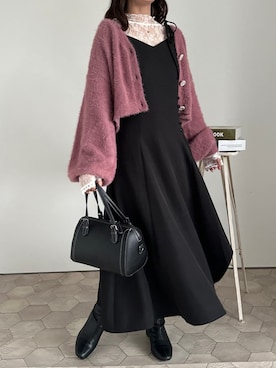 「apres jour（アプレジュール）のアイテム（ワンピース/ドレス）」を使った、a k iさん（レディース・155cm）の秋コーディネート