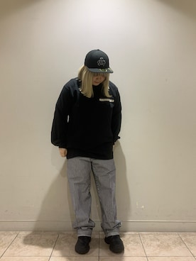 「秋先取りコーデ」｜「アイテム（チノパンツ）」を使った、moeさん（レディース・150cm）の春コーディネート