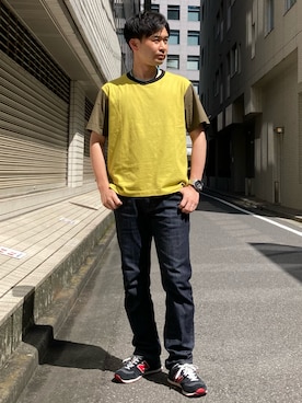 「EDWIN」｜「アイテム（腕時計）」を使った、shigesan001さん（メンズ・177cm）の春コーディネート