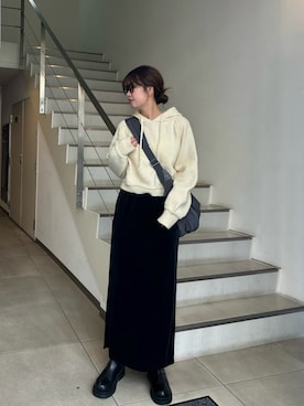 「feepur（フェピュール）のアイテム」を使った、maiさん（骨格ストレート・レディース・164cm）の冬コーディネート