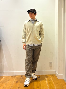 「アイテム（帽子）」を使った、ririru1300さん（メンズ・175cm）の冬コーディネート