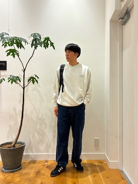 「アイテム（バックパック/リュック）」を使った、ririru1300さん（メンズ・175cm）の秋コーディネート