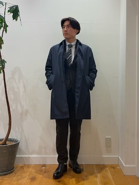 「アイテム（スーツパンツ）」を使った、ririru1300さん（メンズ・175cm）の秋コーディネート