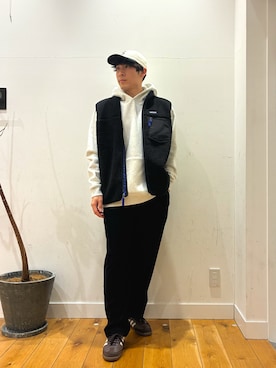 「アイテム（ベスト）」を使った、ririru1300さん（メンズ・175cm）の冬コーディネート