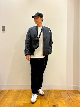 「シンプル」｜「アイテム（その他アウター）」を使った、ririru1300さん（メンズ・175cm）の秋コーディネート