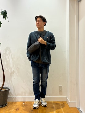 「アイテム（ノーカラージャケット）」を使った、ririru1300さん（メンズ・175cm）の秋コーディネート