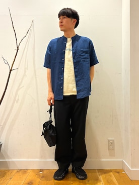 「URBAN RESEARCH Sonny Label（アーバンリサーチサニーレーベル）のアイテム（パンツ）」を使った、RIRUさん（メンズ・175cm）の夏コーディネート