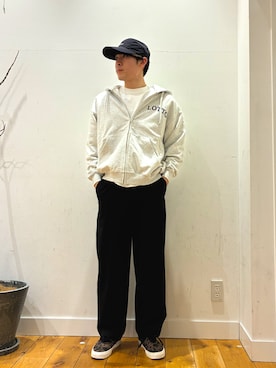 「URBAN RESEARCH Sonny Label（アーバンリサーチサニーレーベル）のアイテム（パンツ）」を使った、RIRUさん（メンズ・175cm）の冬コーディネート