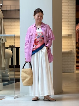 「caban（キャバン）のアイテム」を使った、Hanada_TOMORROWLANDさん（レディース・166cm）の夏コーディネート