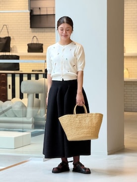 「caban（キャバン）のアイテム」を使った、Hanada_TOMORROWLANDさん（レディース・166cm）の夏コーディネート
