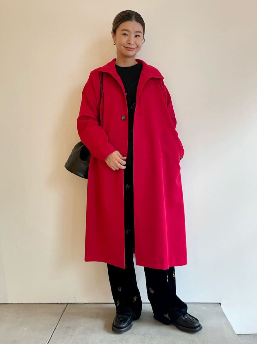 CABaN キャバン　ソフトべロア エンブロイダリーパンツ　ボタニカル　ニット caban（キャバン）の「□ソフトべロア エンブロイダリーパンツ（その他