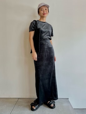 「KIJIMA TAKAYUKI」｜「アイテム（サンダル）」を使った、Hanada_TOMORROWLANDさん（レディース・166cm）の夏コーディネート
