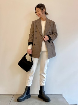 「caban」｜Hanada_TOMORROWLANDさん（レディース・166cm）の冬コーディネート