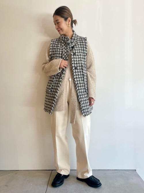 タグなし新品未使用☆BACCAバッカハウンドトゥースツイード ベスト