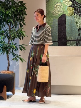 「caban（キャバン）のアイテム」を使った、Hanada_TOMORROWLANDさん（レディース・166cm）の夏コーディネート