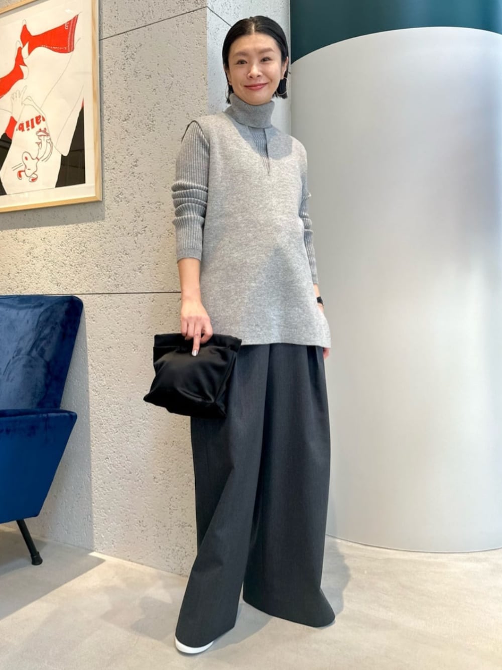 caban（キャバン）の「ウールカシミヤ リバーシブルチュニックベスト