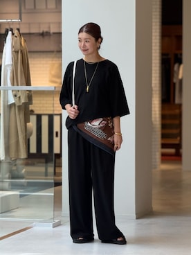 「caban（キャバン）のアイテム」を使った、Hanada_TOMORROWLANDさん（レディース・166cm）の夏コーディネート