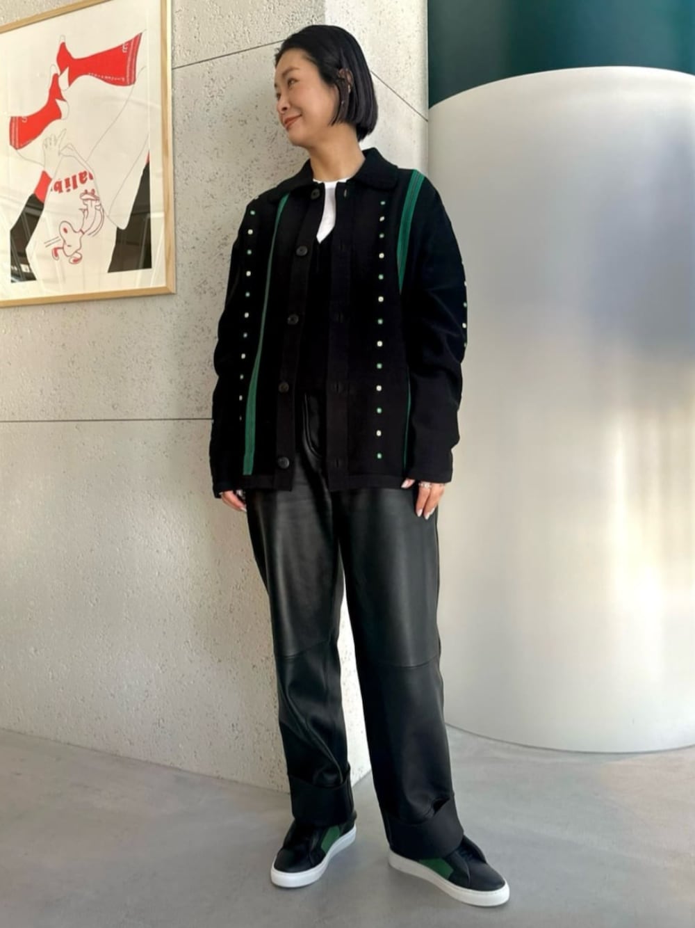 caban（キャバン）の「□CABaN コットンカシミヤ エンブロイ