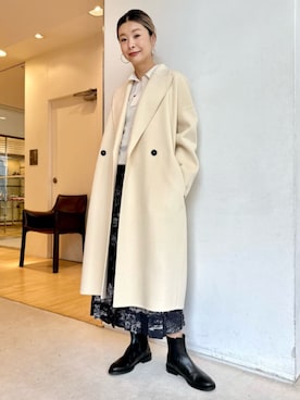 「TOMORROWLAND .B（トゥモローランドビー）のアイテム（その他アウター）」を使った、Hanada_TOMORROWLANDさん（レディース・166cm）の秋コーディネート