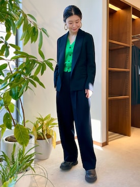 「TOMORROWLAND .B（トゥモローランドビー）のアイテム（その他アウター）」を使った、Hanada_TOMORROWLANDさん（レディース・166cm）の冬コーディネート