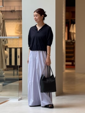 「caban（キャバン）のアイテム」を使った、Hanada_TOMORROWLANDさん（レディース・166cm）の夏コーディネート