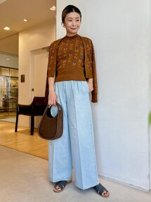 caban（キャバン）の「□リーフジャカード ノースリーブプルオーバー