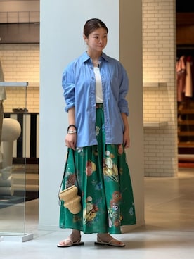 「caban（キャバン）のアイテム」を使った、Hanada_TOMORROWLANDさん（レディース・166cm）の夏コーディネート