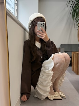 「ミニワンピ」｜mio👨🏼‍💼🥣‎⋆˙さん（レディース・154cm）の秋コーディネート