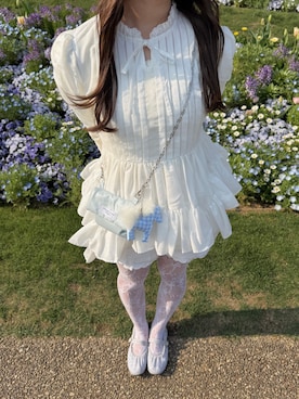 「アイテム（ポーチ）」を使った、mio👨🏼‍💼🥣‎⋆˙さん（レディース・154cm）の春コーディネート